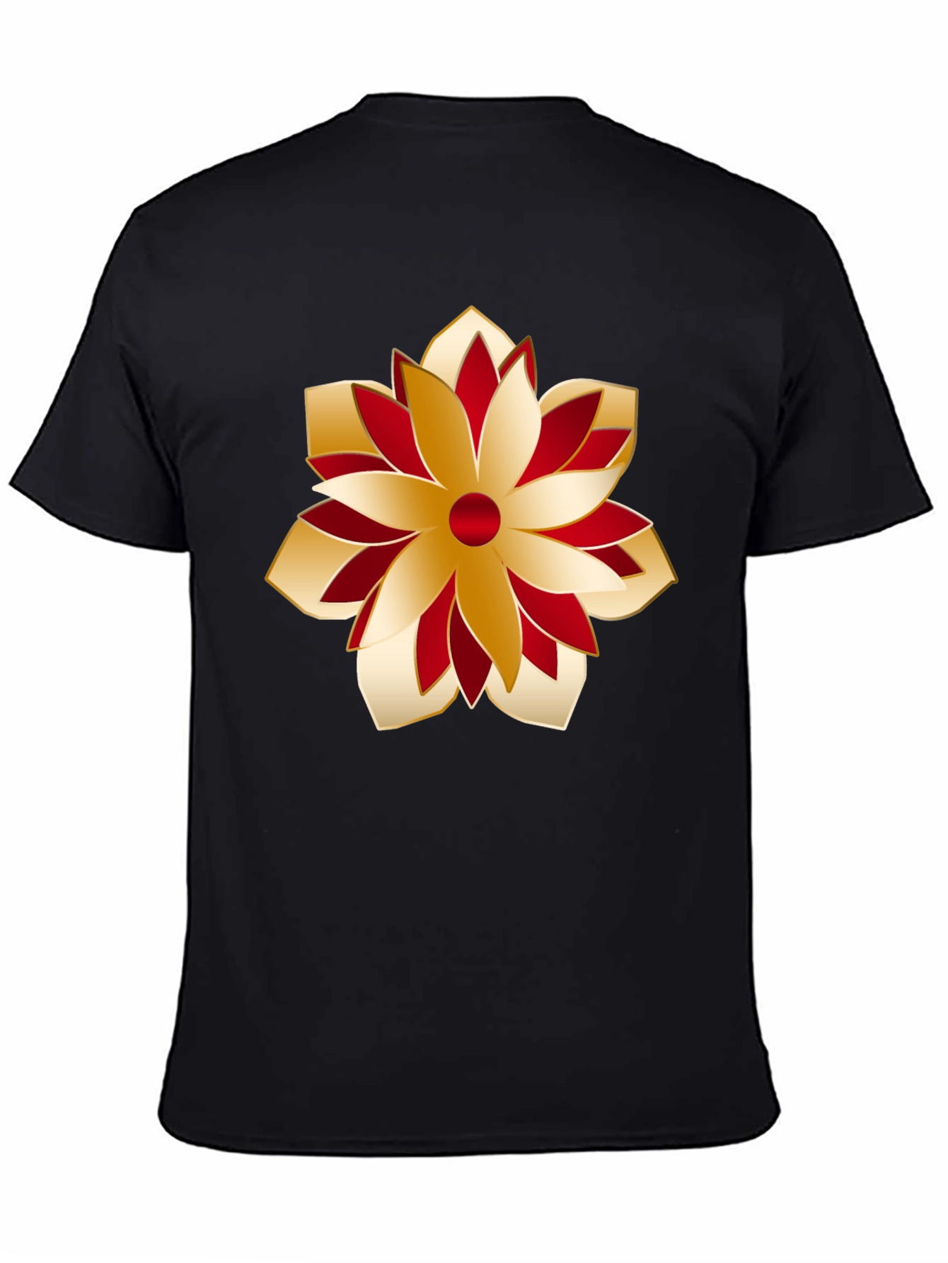 Festive Flower Graphic Tee - Stylish Holiday Apparel