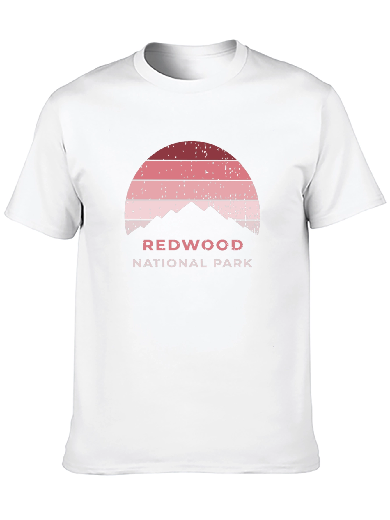 Redwood National Park Sunset Graphic Tee - Retro Style
