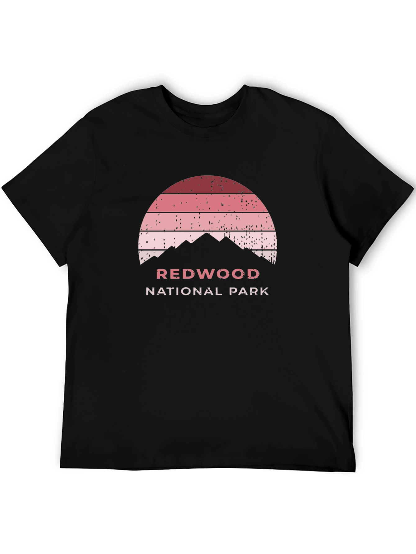 Redwood National Park Sunset Graphic Tee - Retro Style
