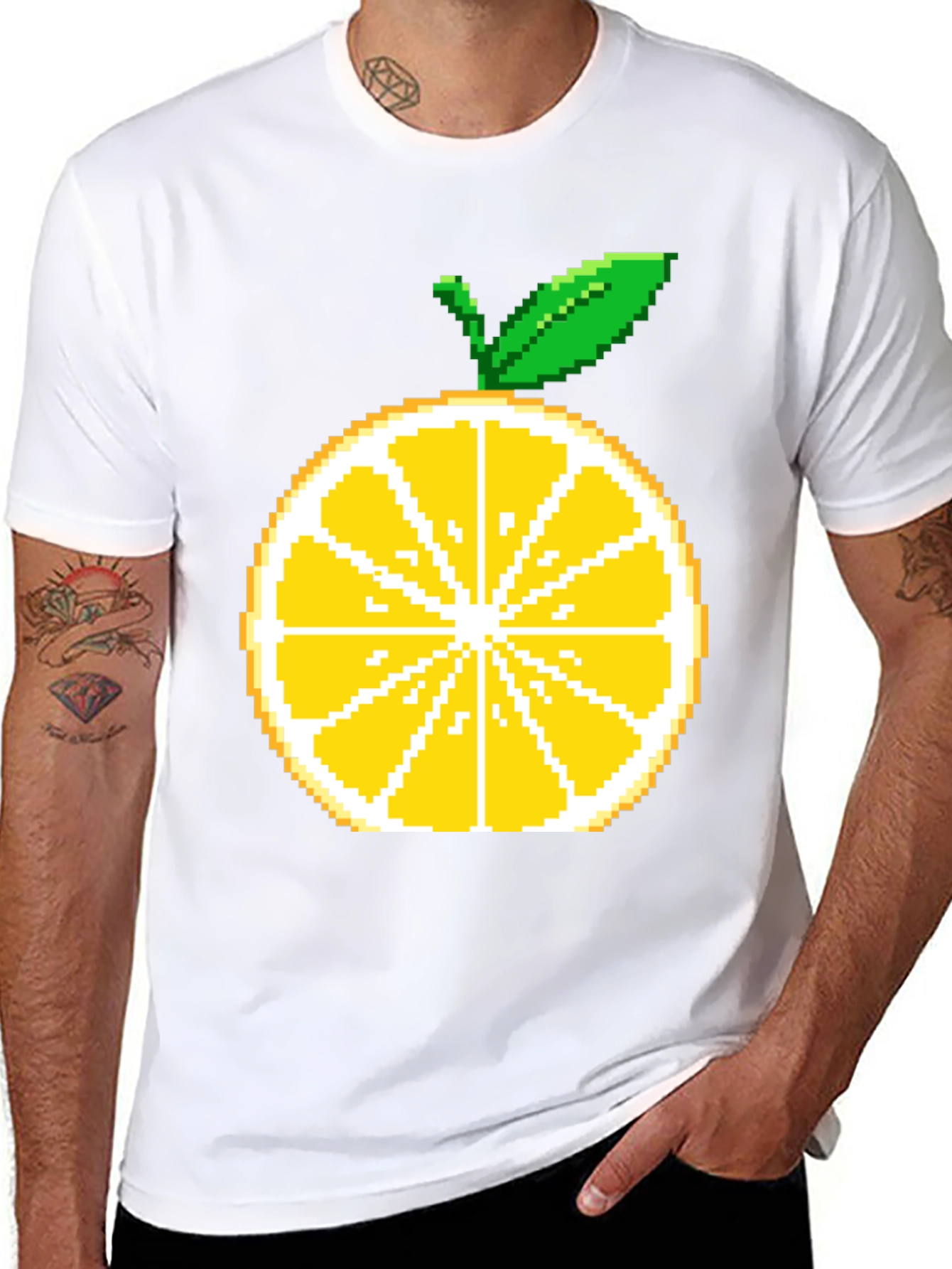 Pixel Lemon T-Shirt - Retro Gaming Style