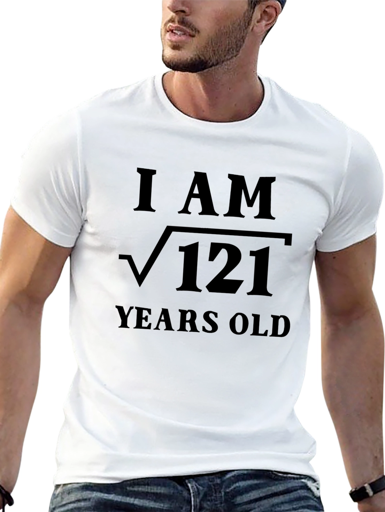 I AM Root 121 Years Old Black T-Shirt