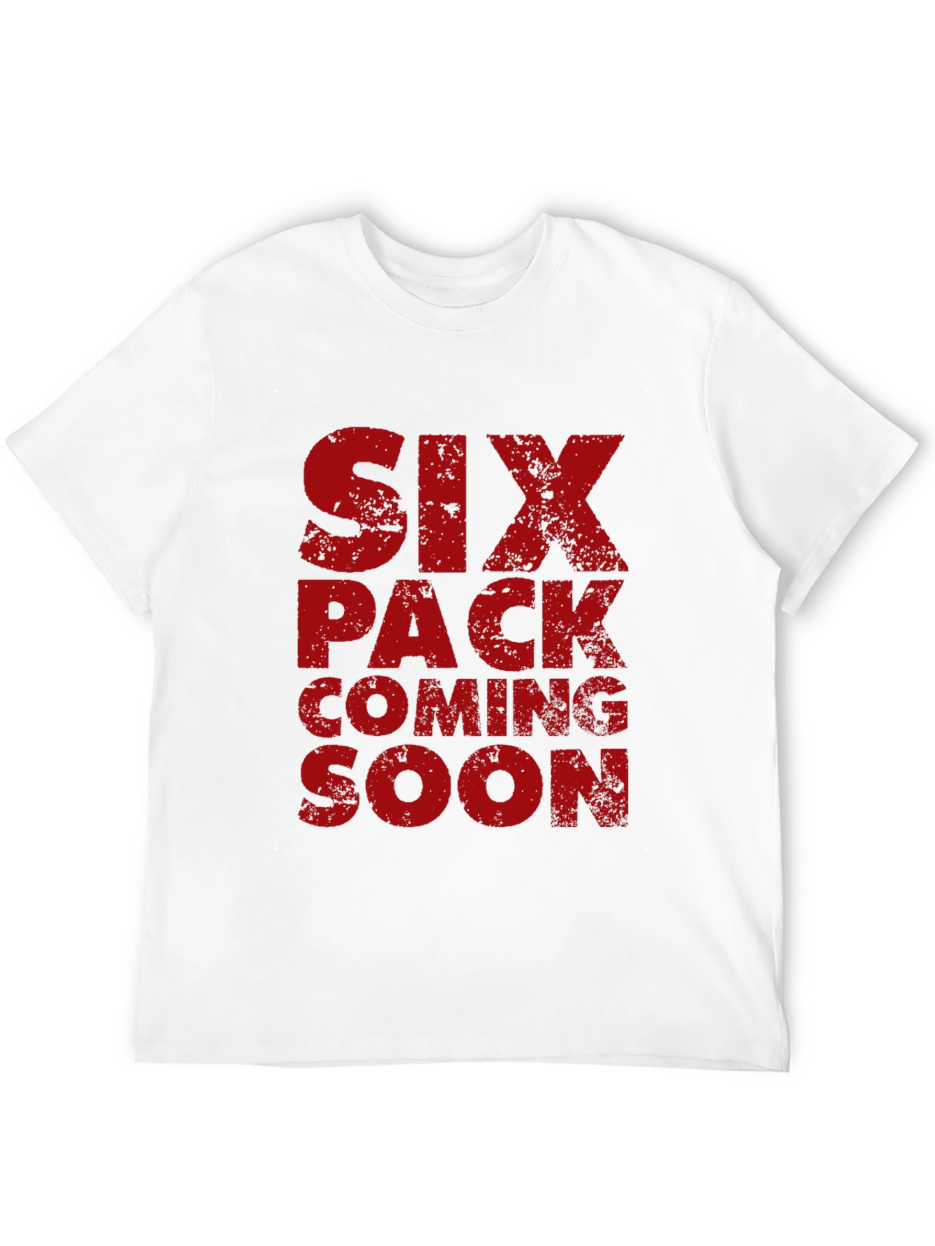 Six Pack Coming Soon Mens Graphic Tee - Black