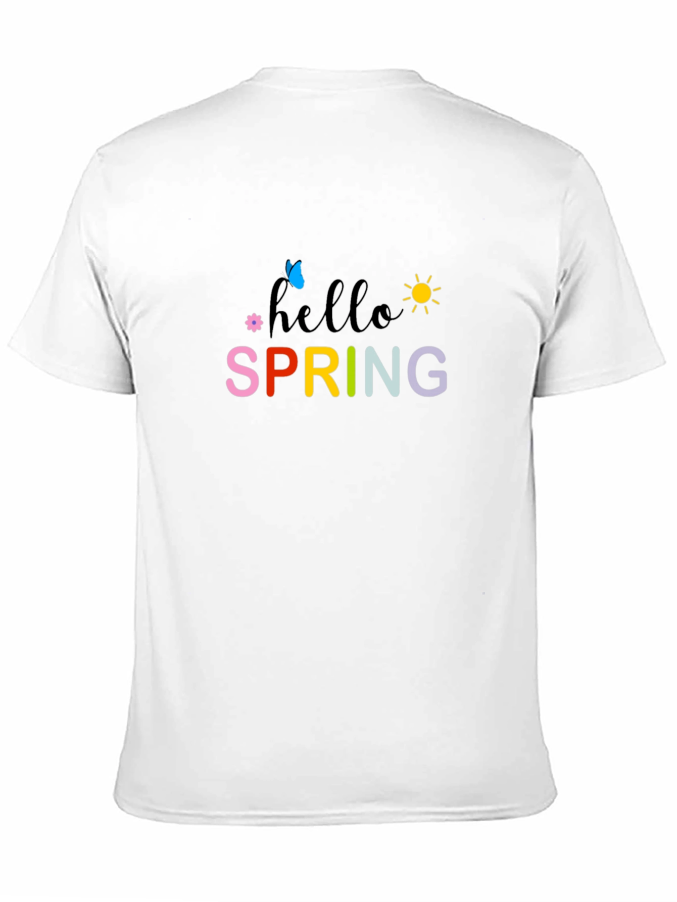 Hello Spring Black T-Shirt