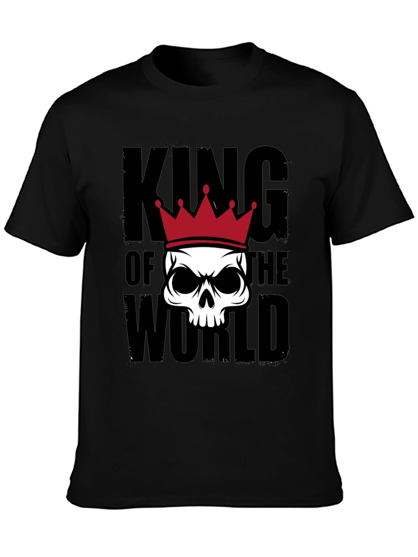 King of the World Skull Graphic Tee