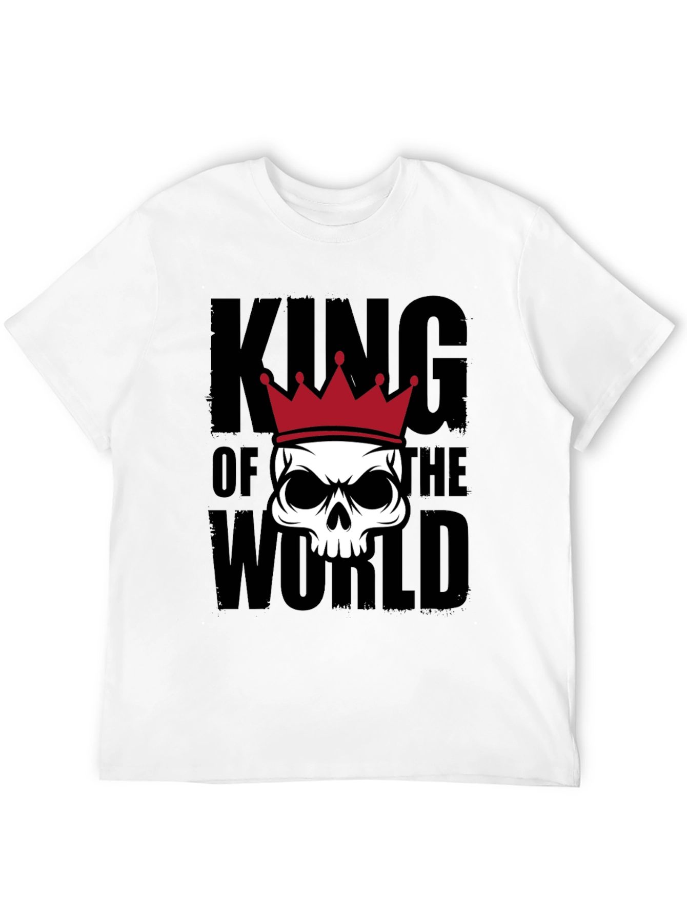King of the World Skull Graphic Tee