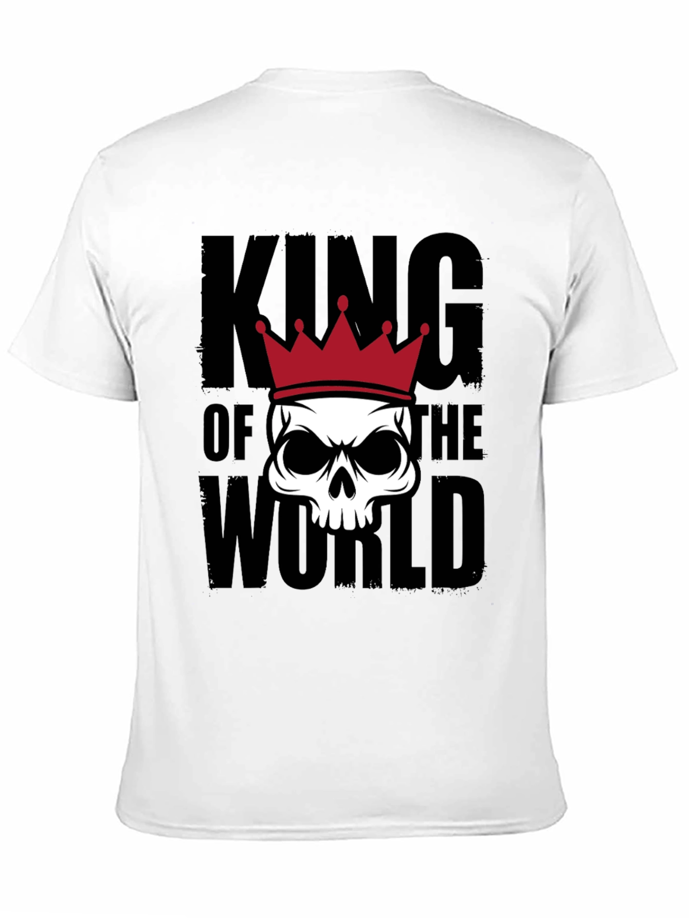 King of the World Skull Graphic Tee