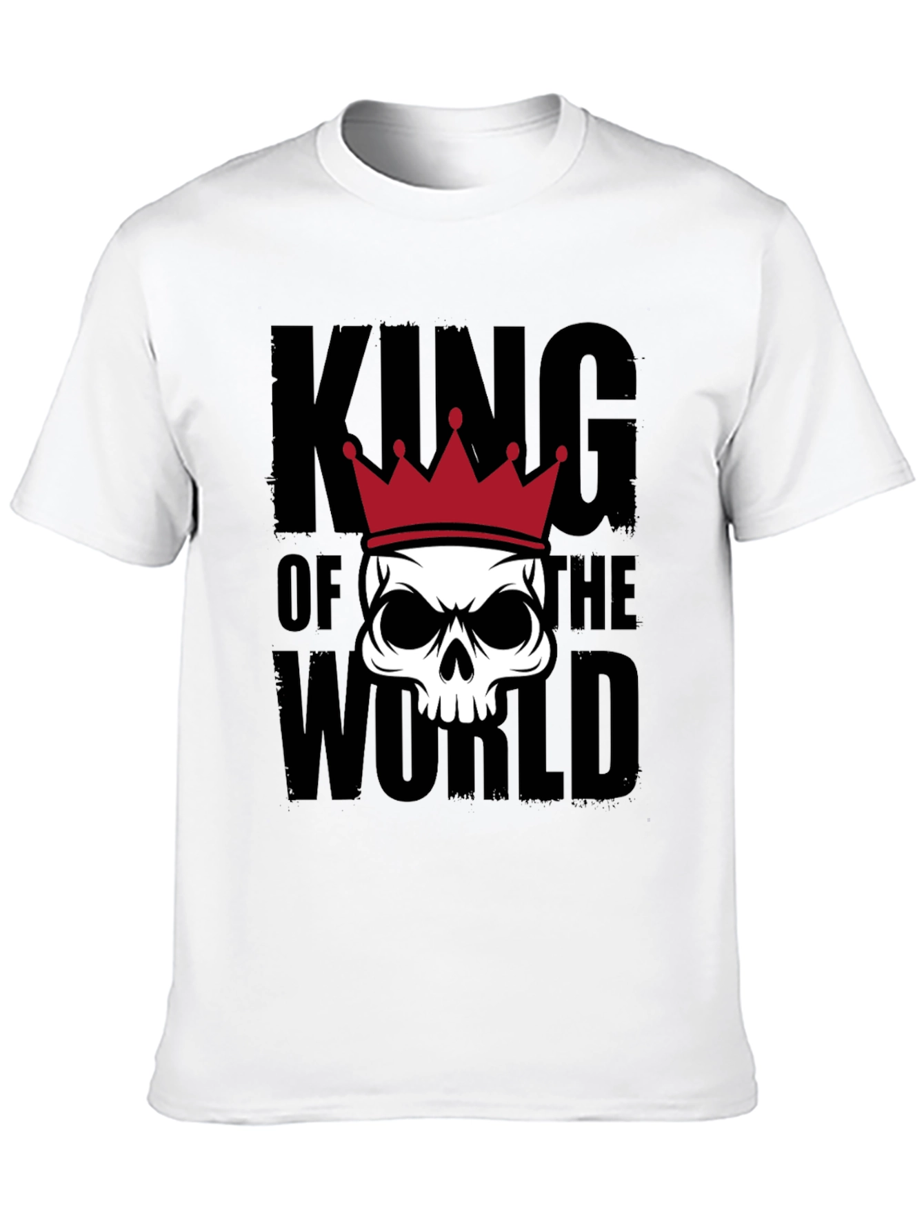 King of the World Skull Graphic Tee