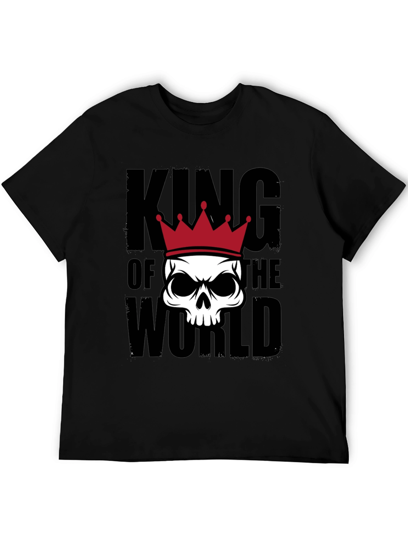 King of the World Skull Graphic Tee