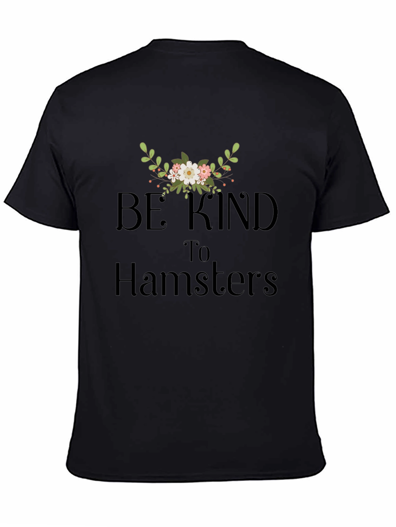 Be Kind to Hamsters Graphic Tee - Black