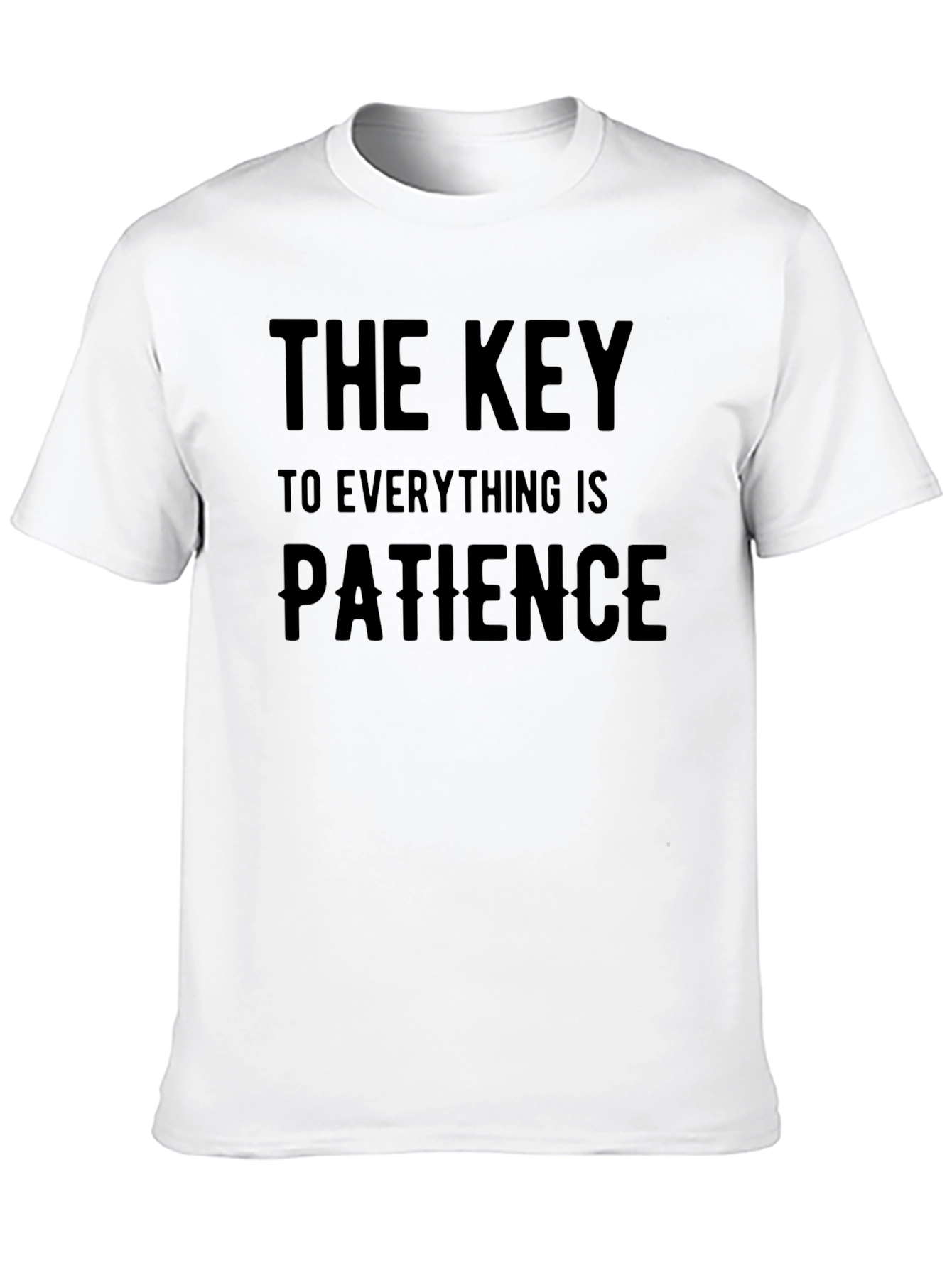 Patience is Key Graphic Tee - Black