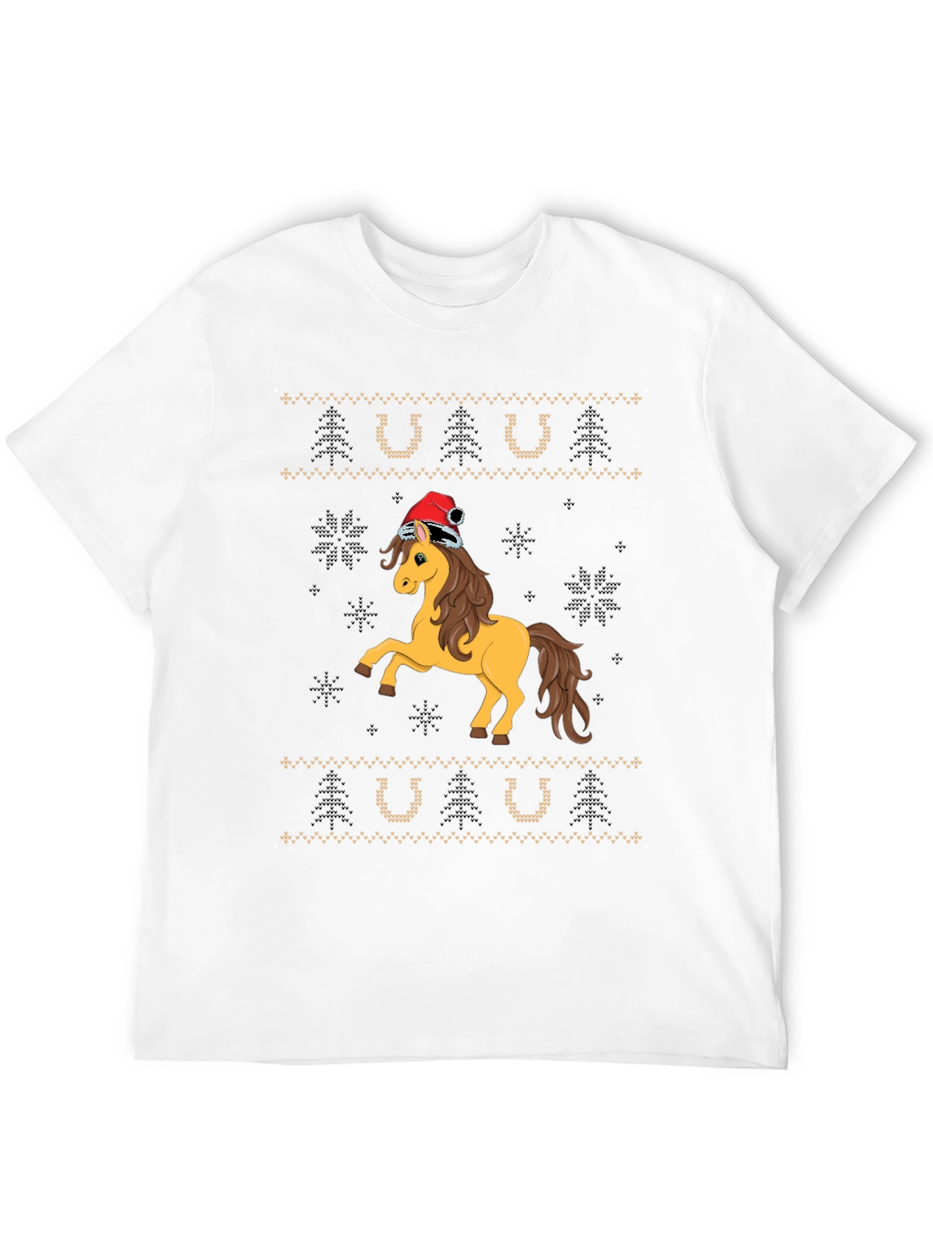 Festive Horse Christmas T-Shirt