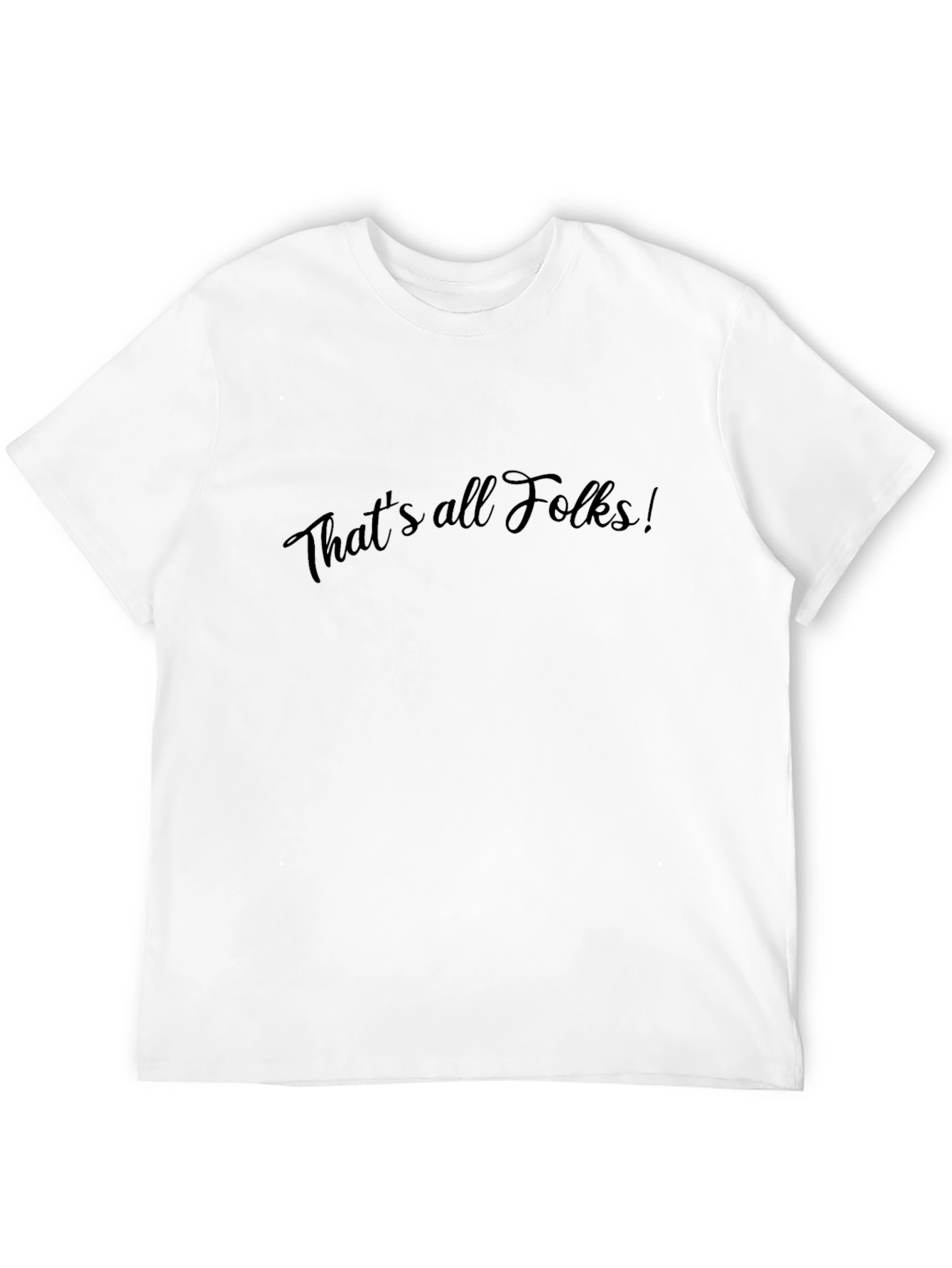 Thats All Folks! Black T-Shirt