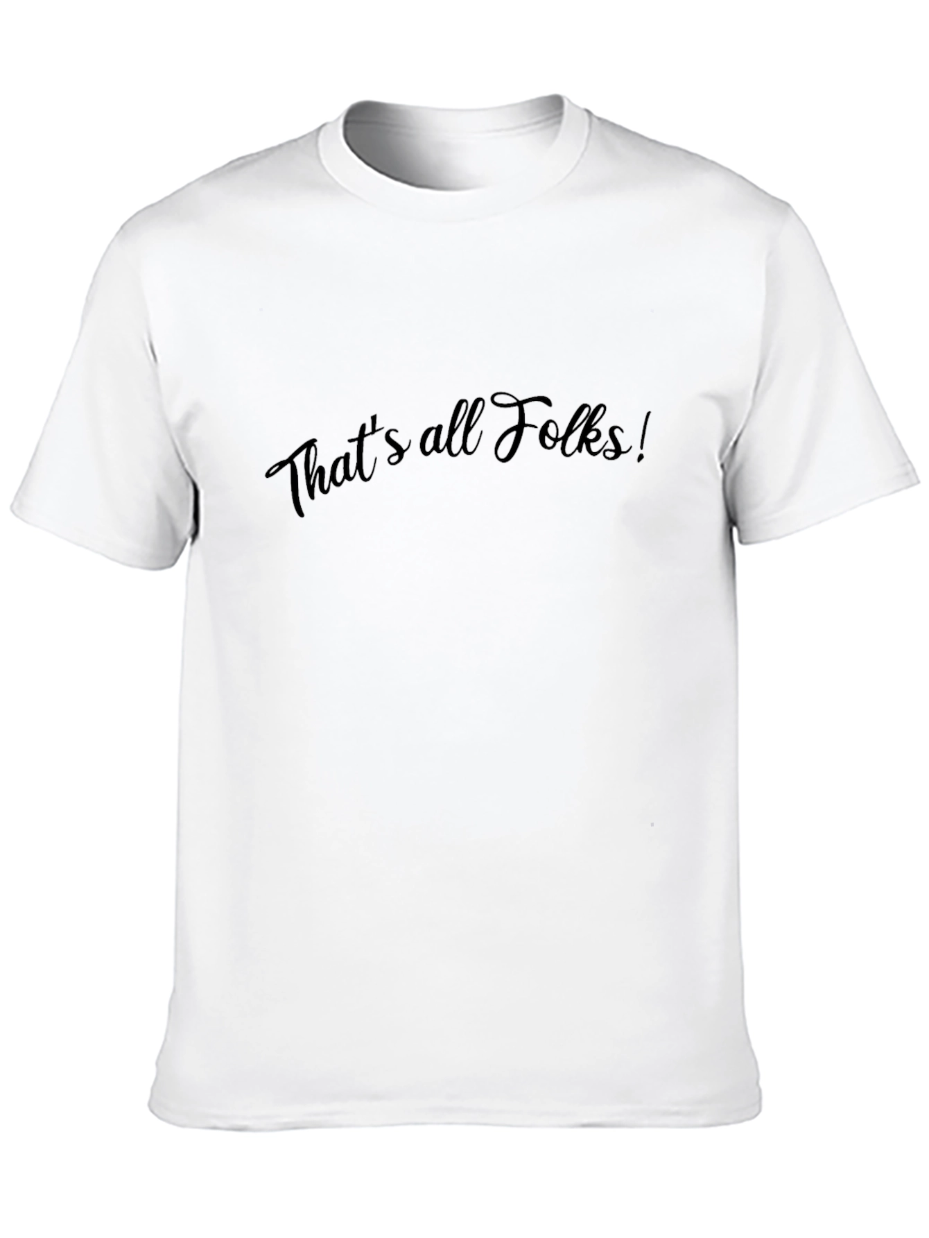 Thats All Folks! Black T-Shirt