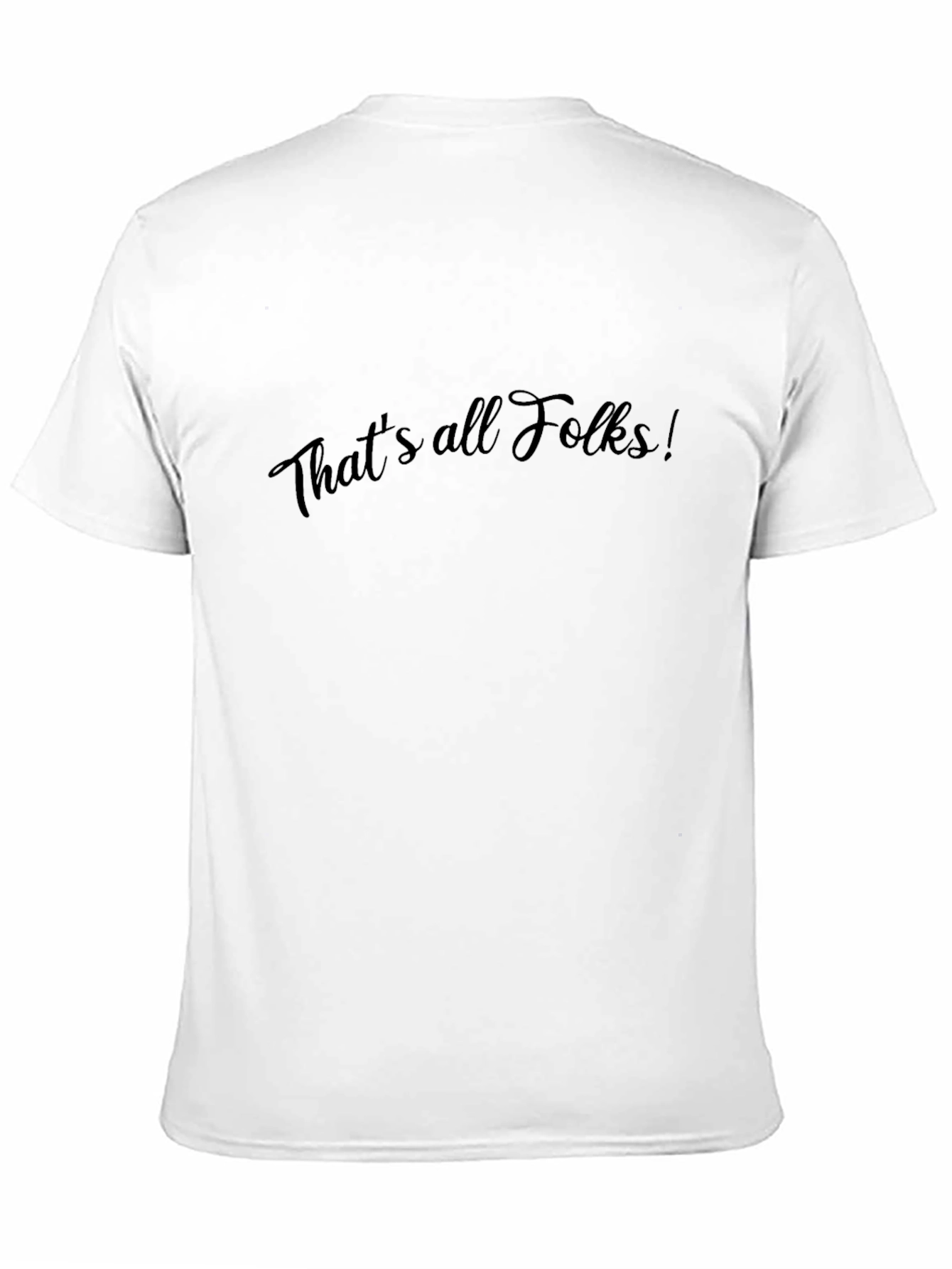 Thats All Folks! Black T-Shirt