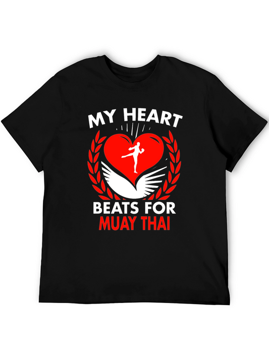 Muay Thai Heart T-Shirt: Fighters Passion Apparel