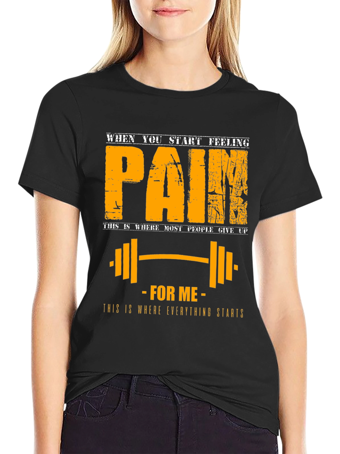 Pain Motivation T-Shirt: Fitness Gym Workout Apparel