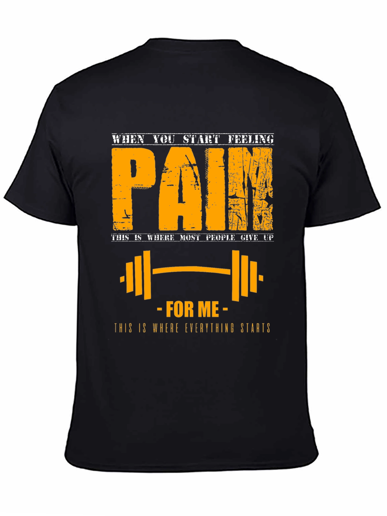 Pain Motivation T-Shirt: Fitness Gym Workout Apparel