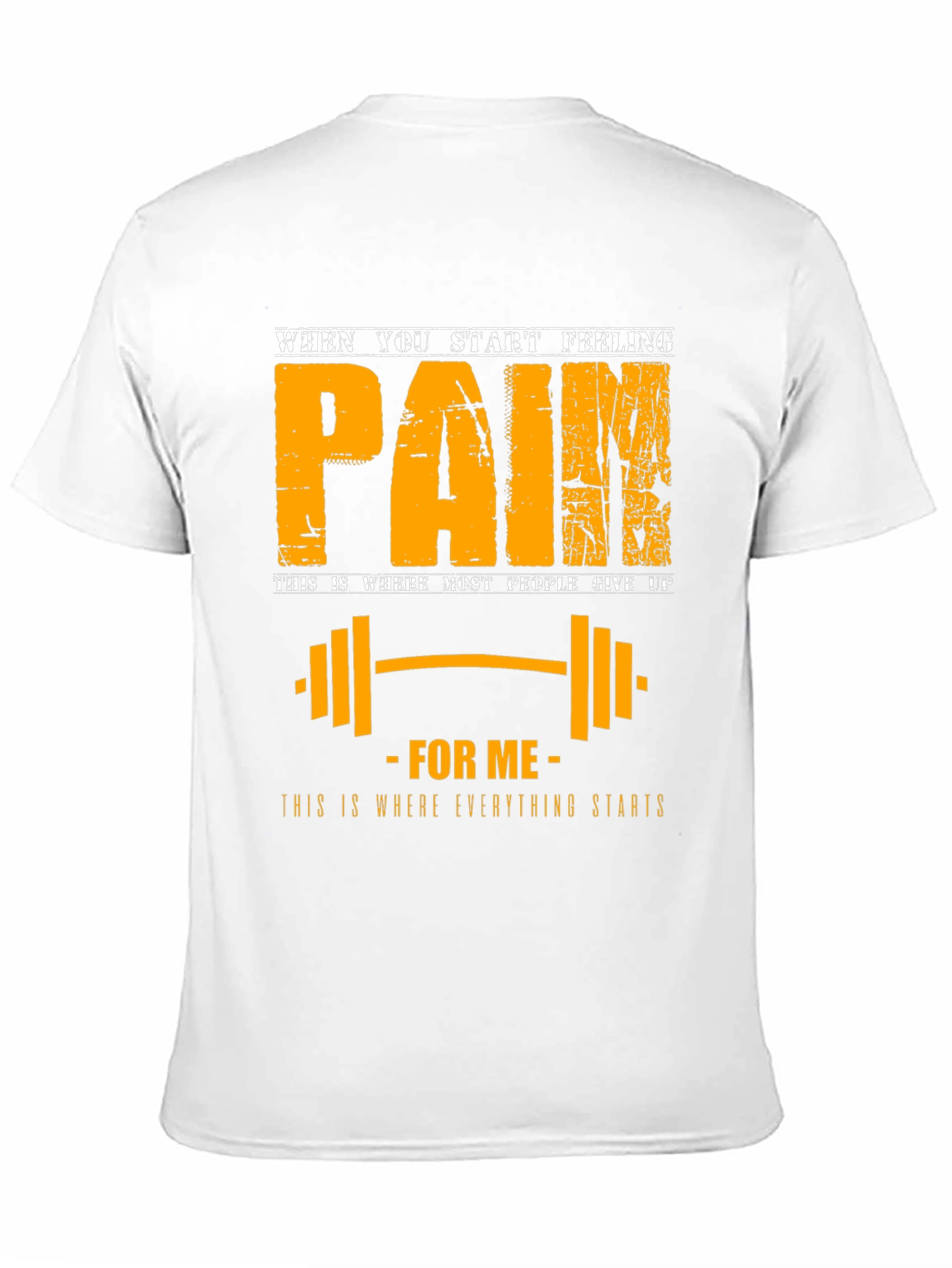 Pain Motivation T-Shirt: Fitness Gym Workout Apparel