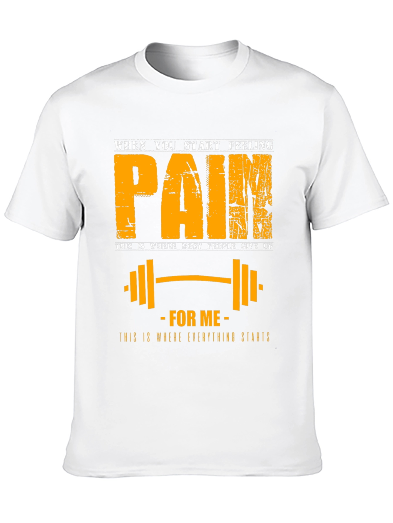Pain Motivation T-Shirt: Fitness Gym Workout Apparel