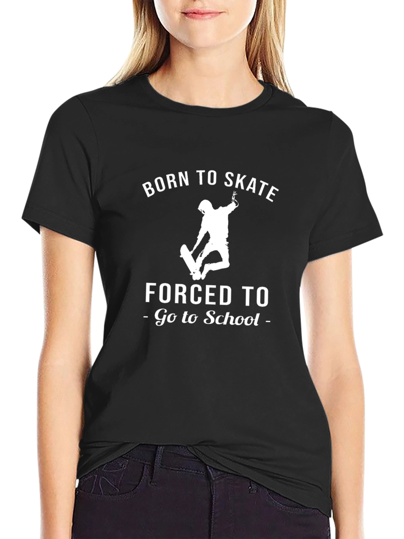 Born to Skate T-Shirt - Black Graphic Tee