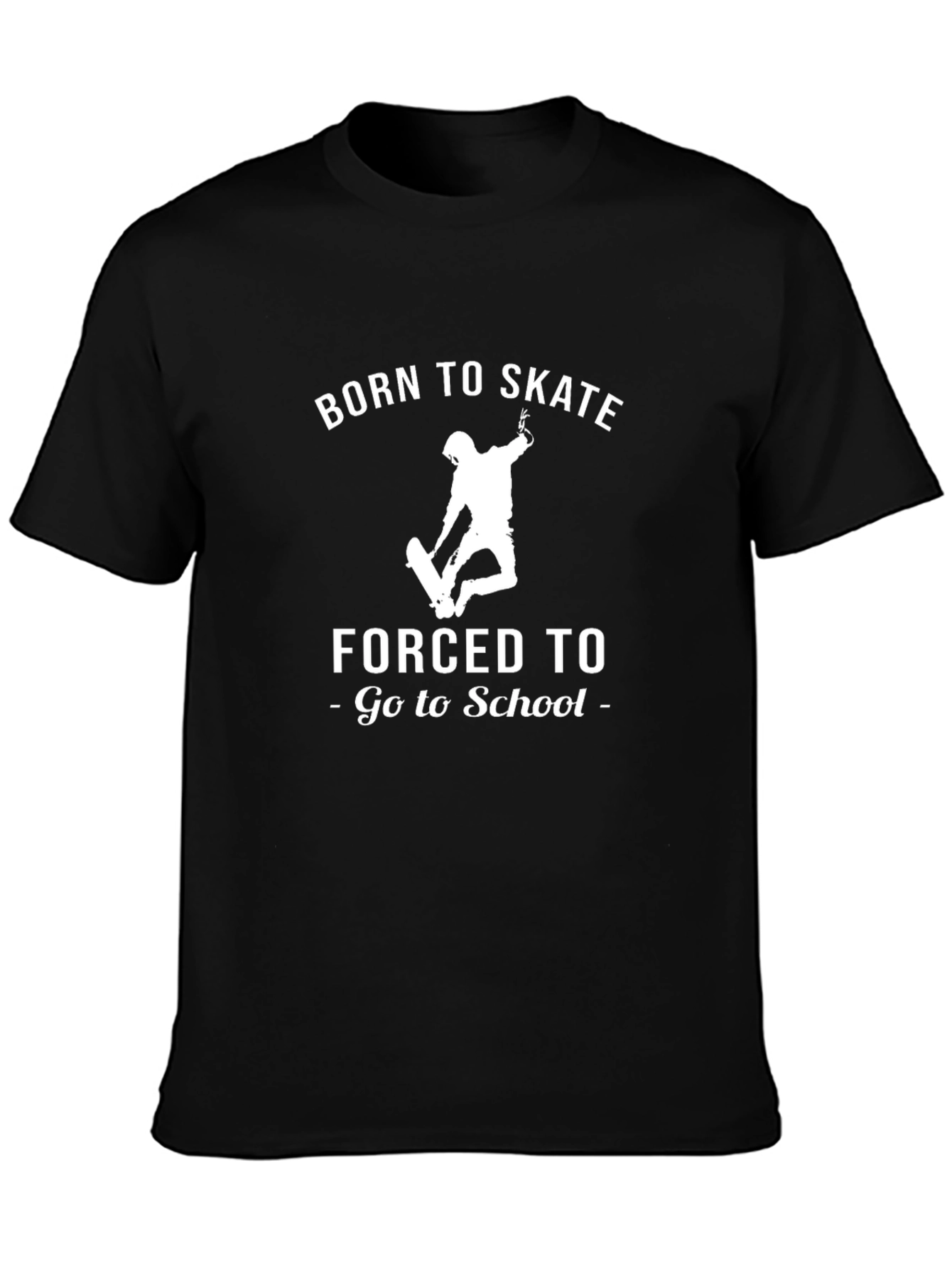 Born to Skate T-Shirt - Black Graphic Tee