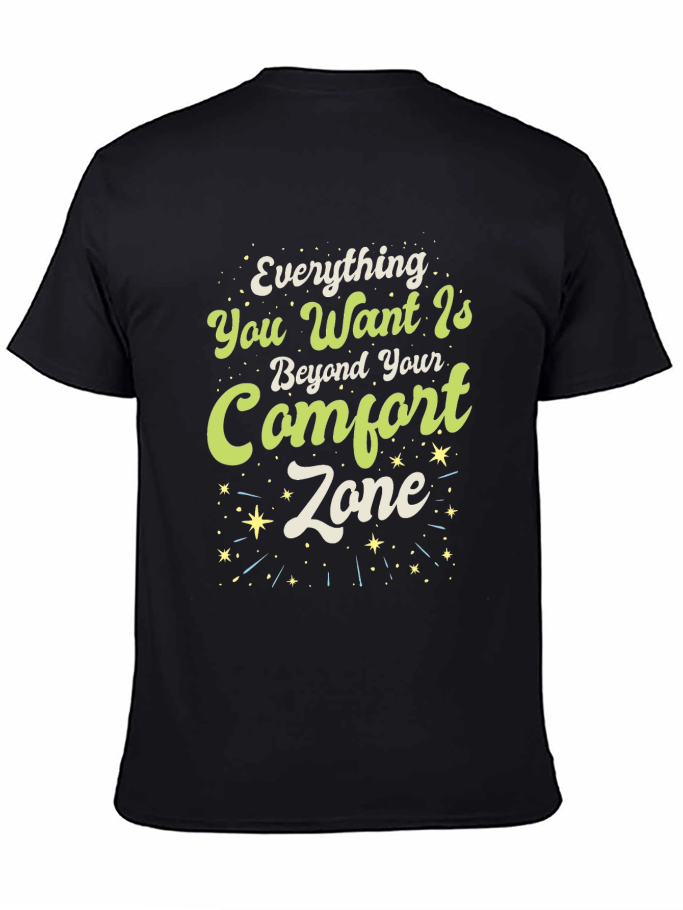 Motivational Comfort Zone Graphic T-Shirt