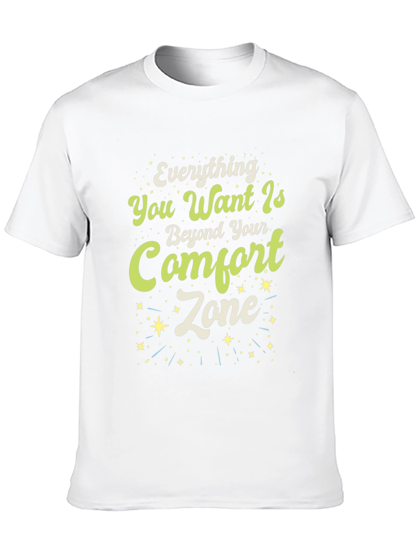 Motivational Comfort Zone Graphic T-Shirt