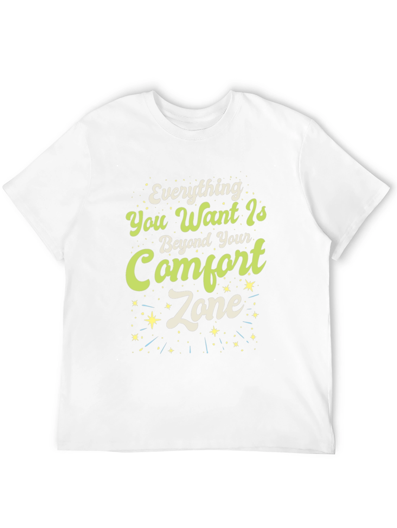 Motivational Comfort Zone Graphic T-Shirt