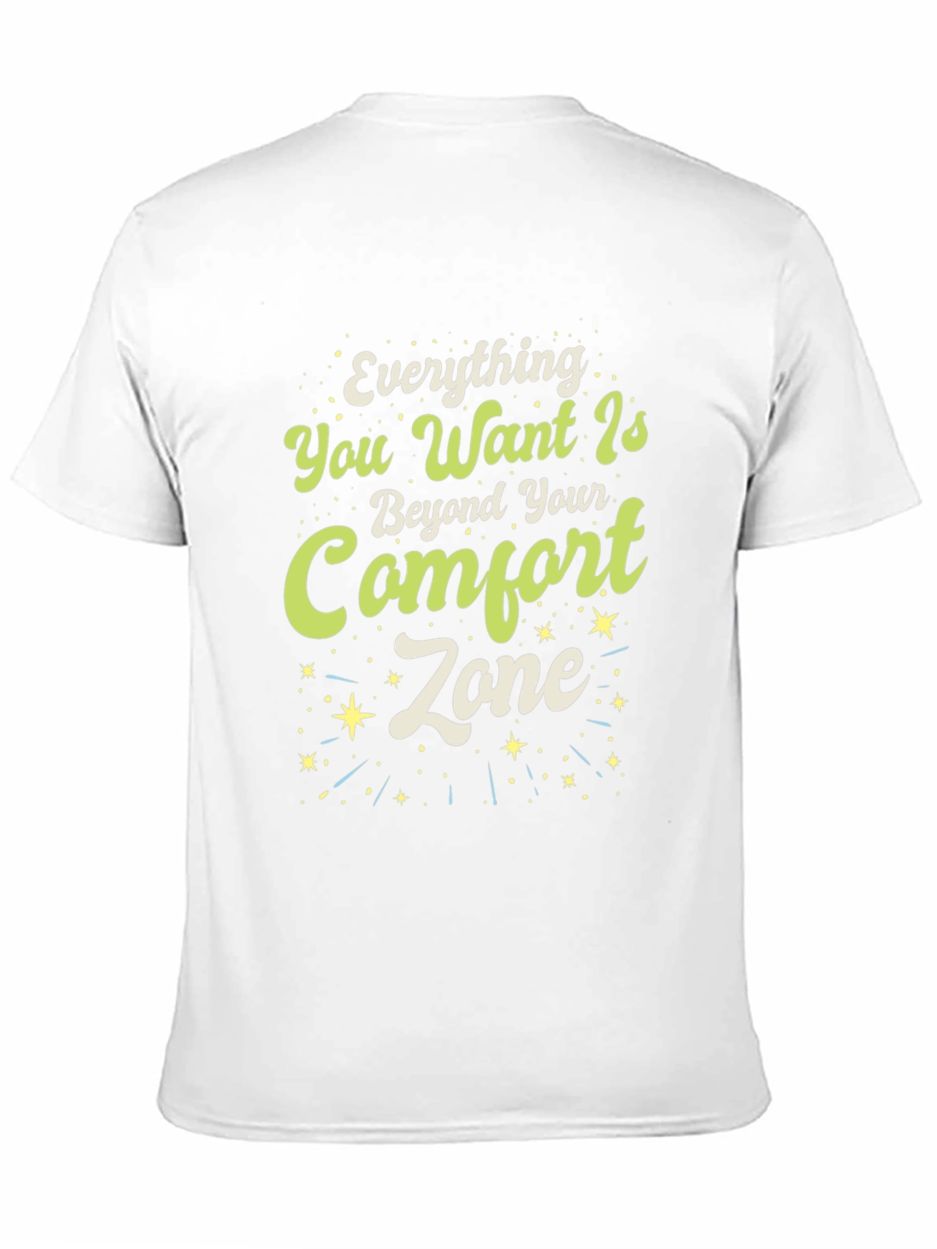 Motivational Comfort Zone Graphic T-Shirt