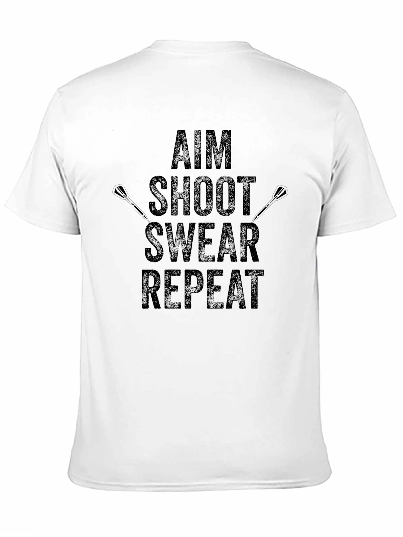 Aim Shoot Swear Repeat - Mens Graphic T-Shirt