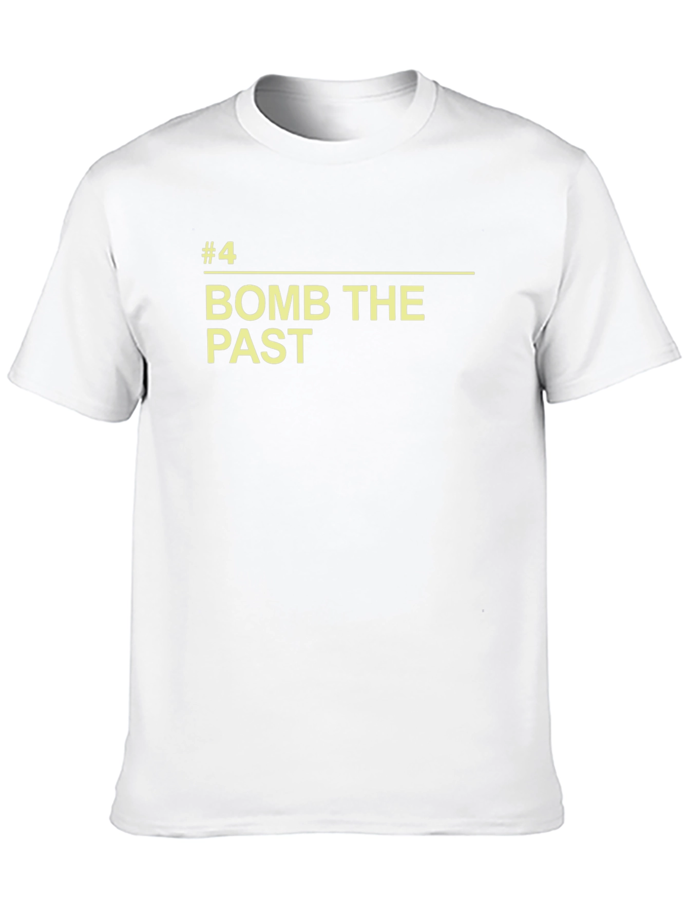 Bomb The Past Graphic T-Shirt - Retro Slogan Tee