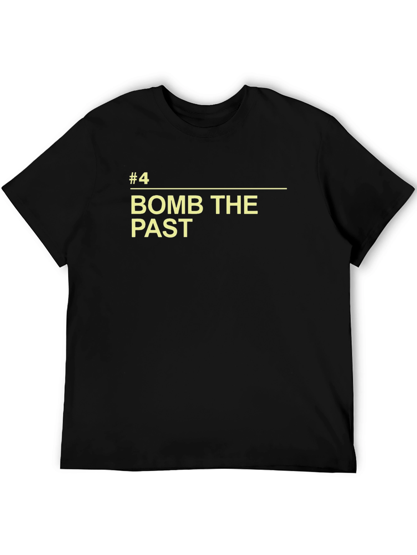 Bomb The Past Graphic T-Shirt - Retro Slogan Tee