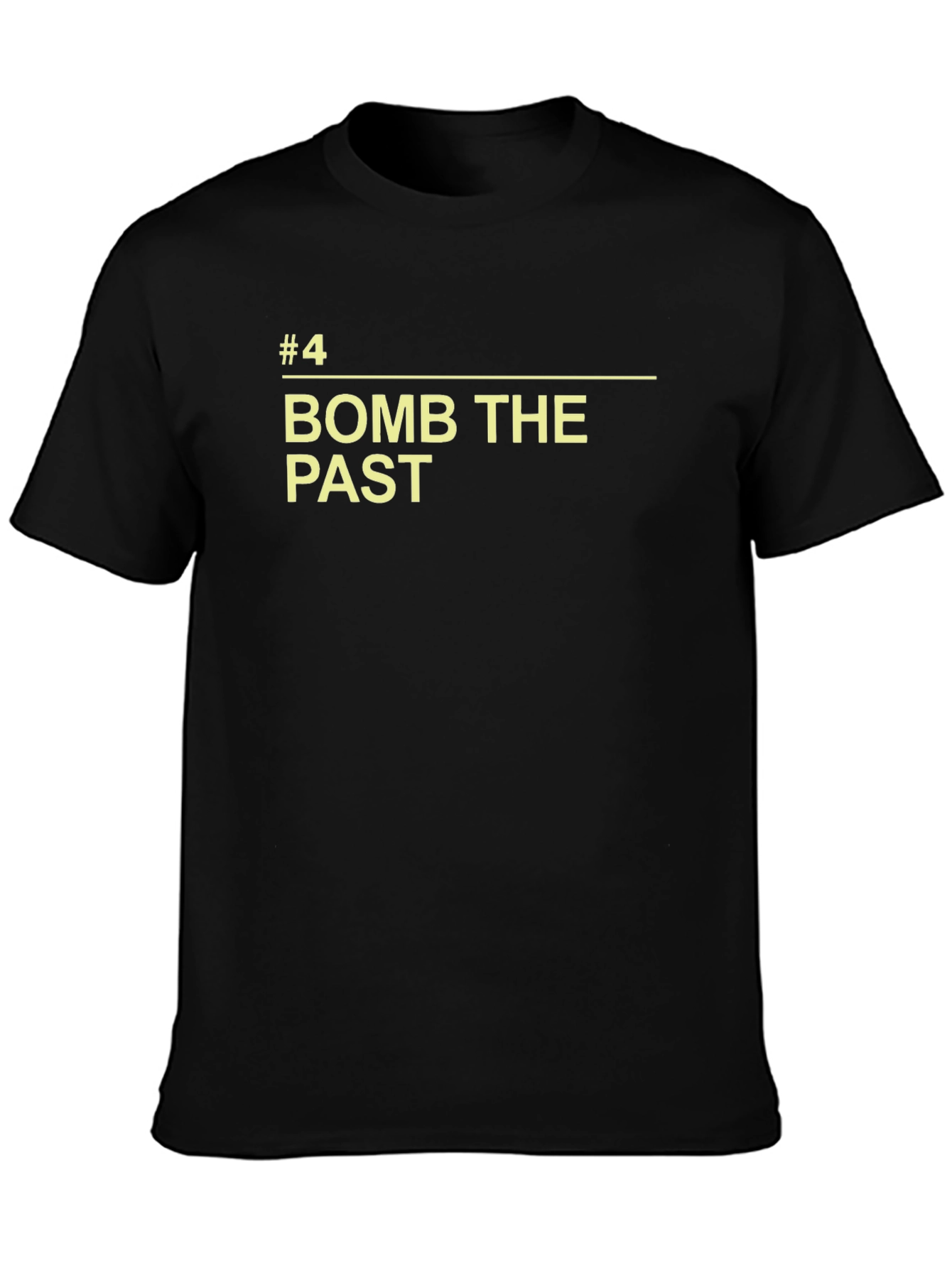 Bomb The Past Graphic T-Shirt - Retro Slogan Tee