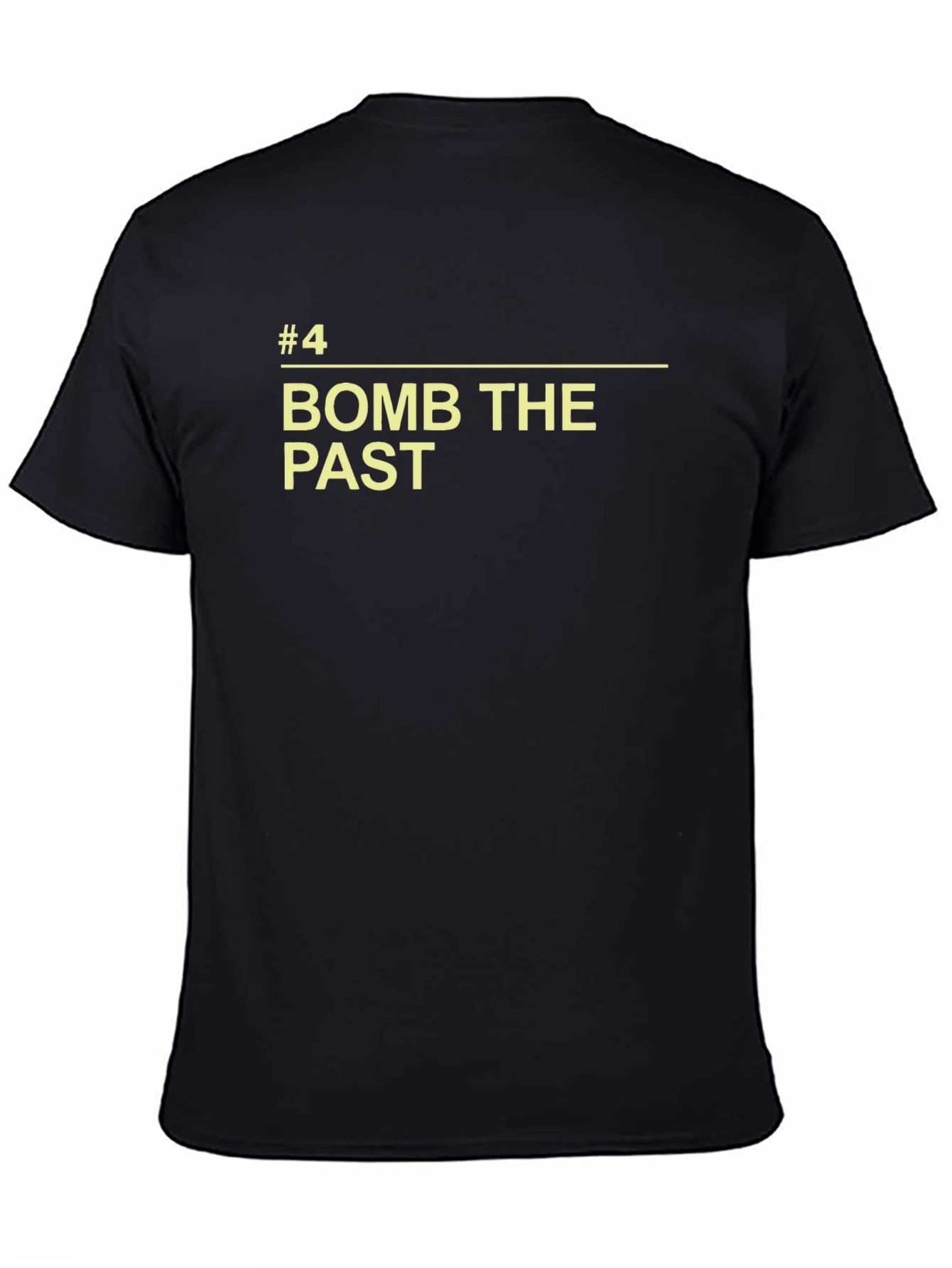 Bomb The Past Graphic T-Shirt - Retro Slogan Tee