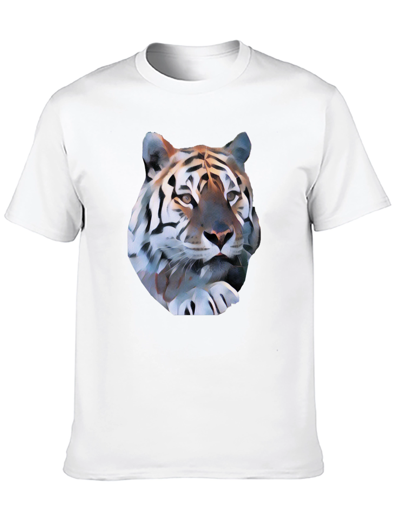 Tiger Graphic Tee - Black Short Sleeve Shirt