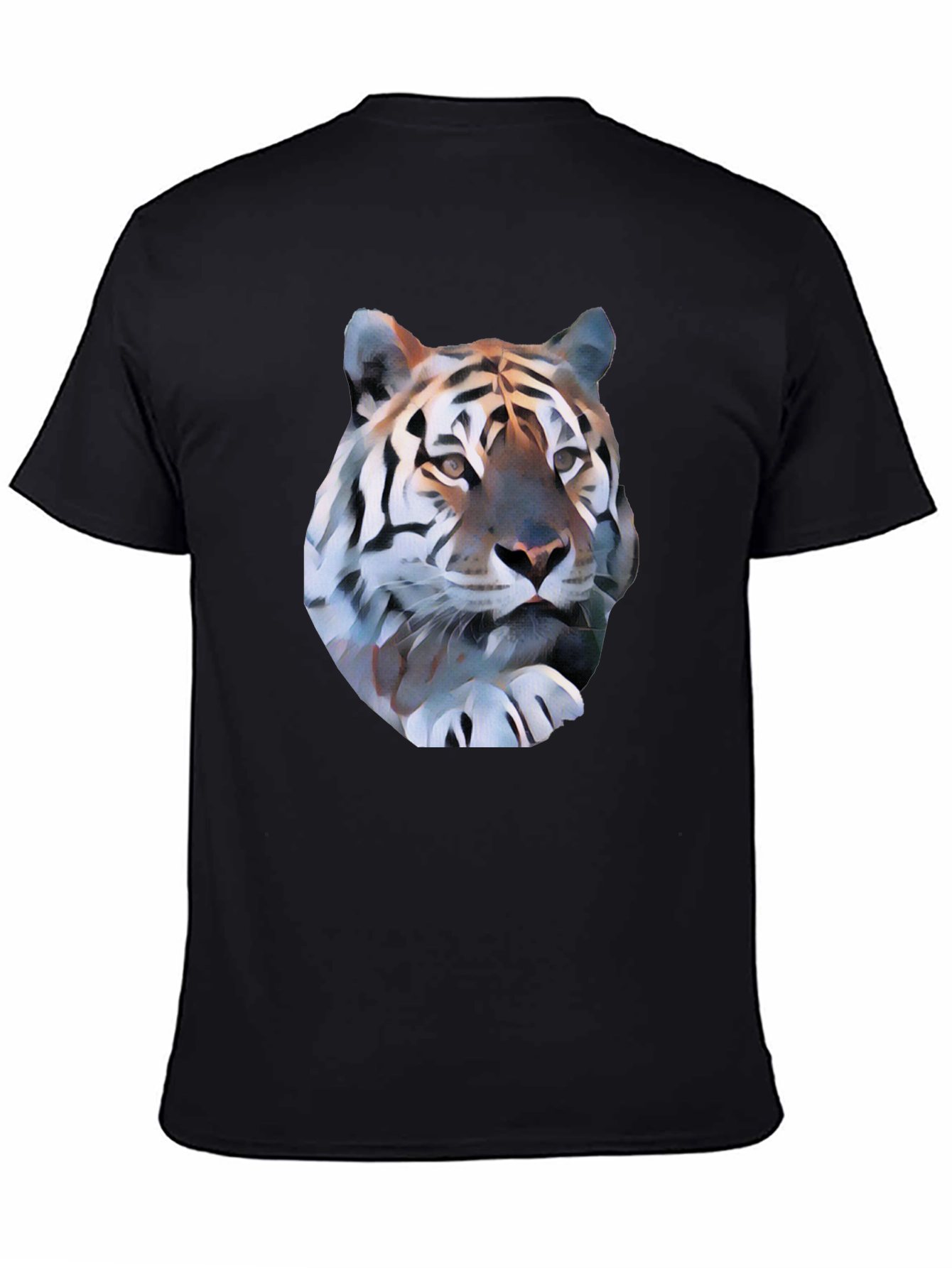 Tiger Graphic Tee - Black Short Sleeve Shirt