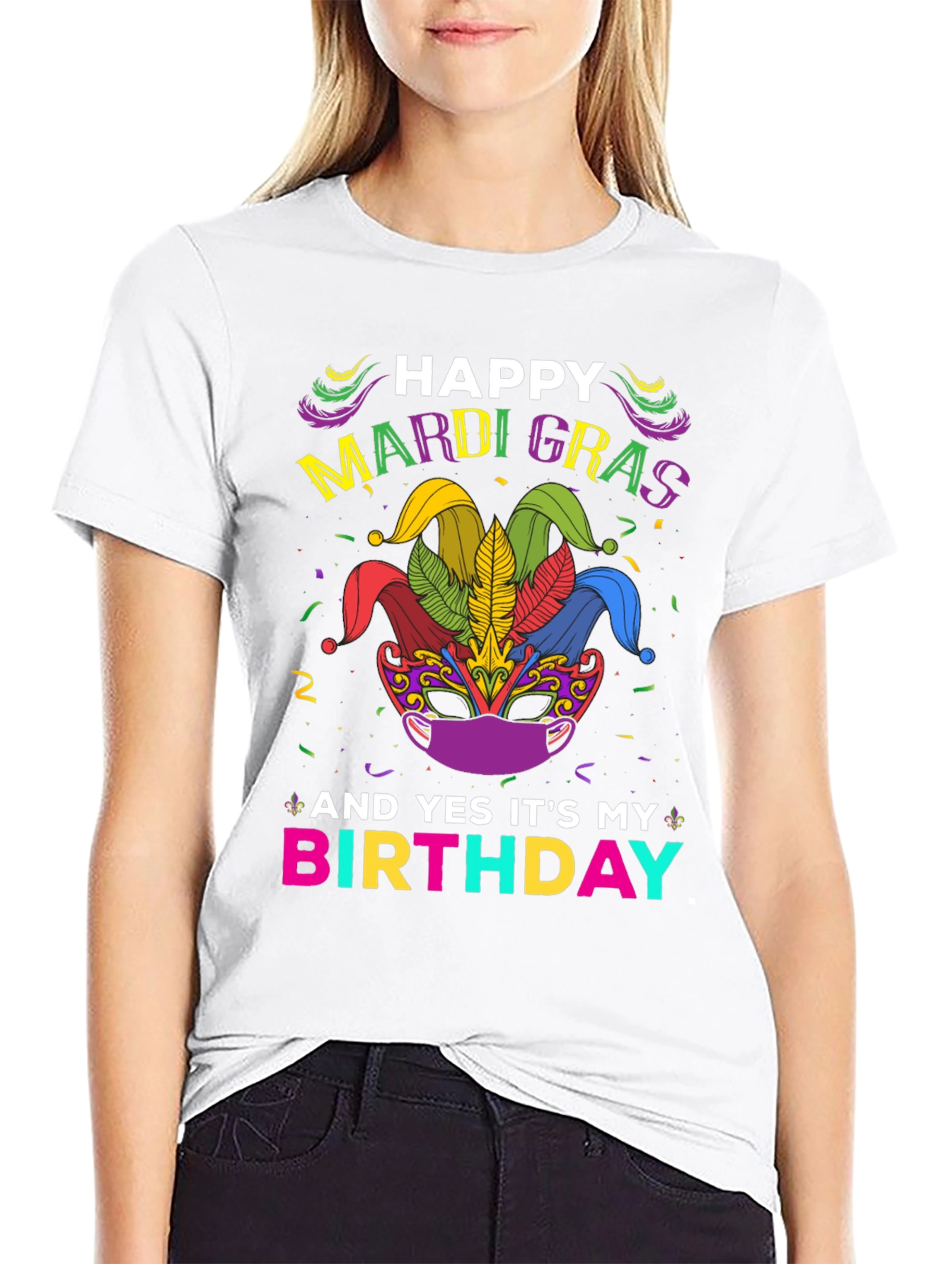 Happy Mardi Gras Birthday T-Shirt