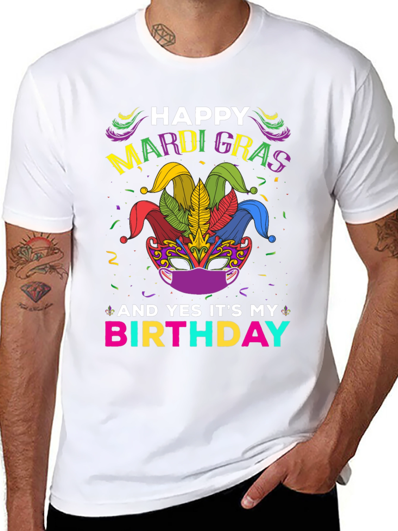 Happy Mardi Gras Birthday T-Shirt