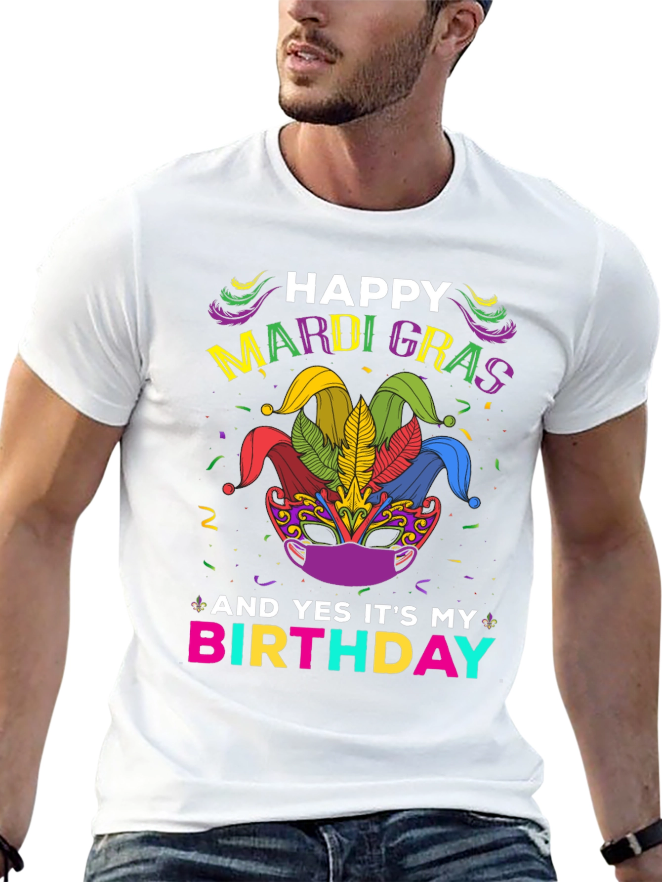 Happy Mardi Gras Birthday T-Shirt
