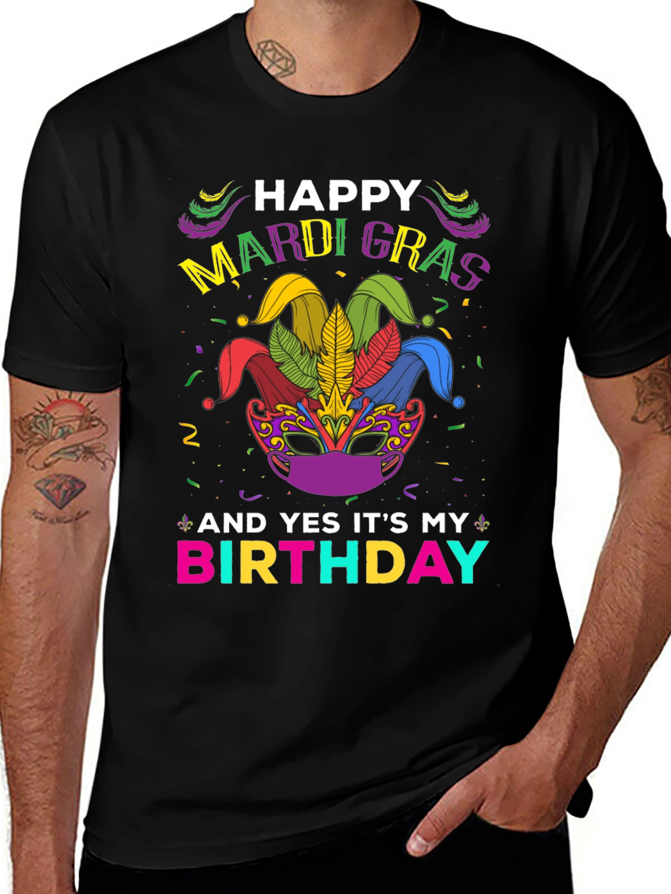 Happy Mardi Gras Birthday T-Shirt