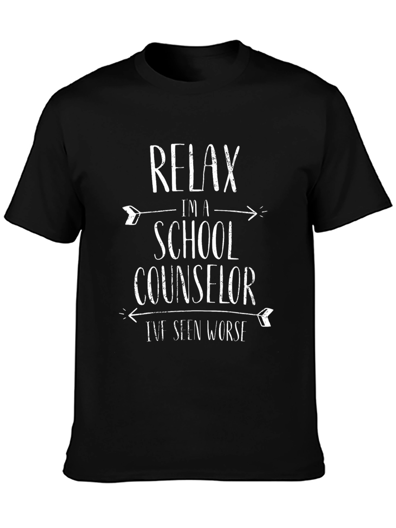 Relax Im a School Counselor Black T-Shirt