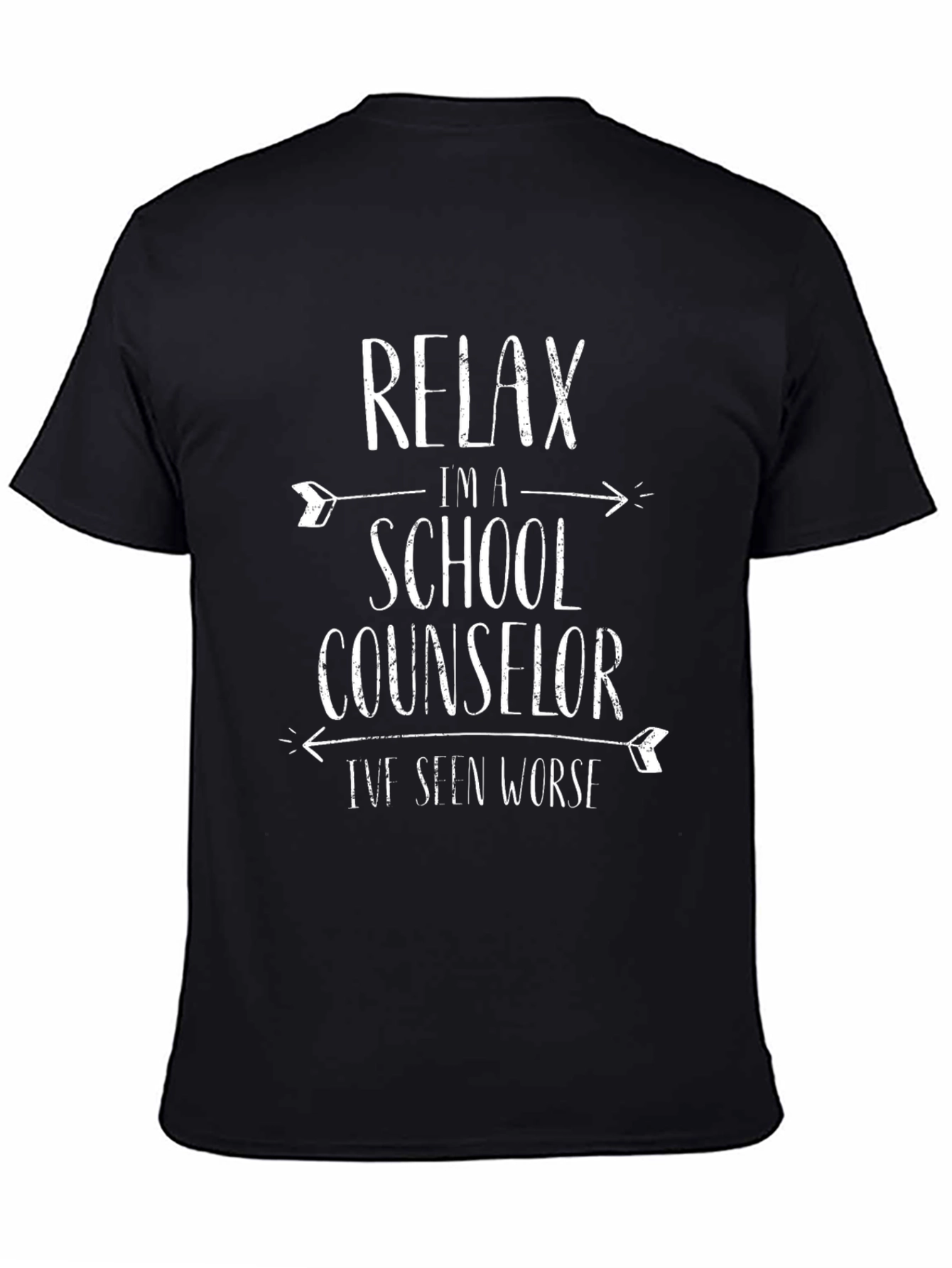 Relax Im a School Counselor Black T-Shirt