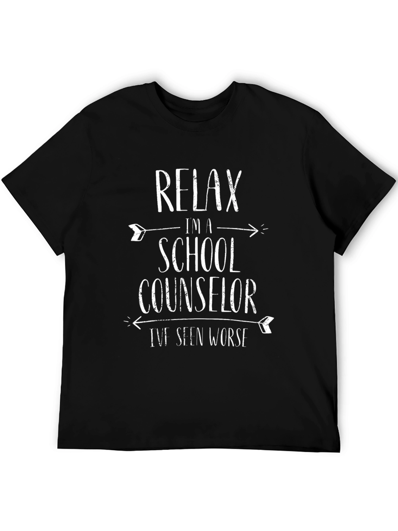 Relax Im a School Counselor Black T-Shirt