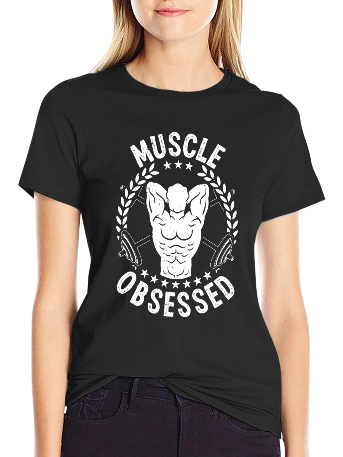 Muscle Obsessed Black T-Shirt - Fitness Gym Workout