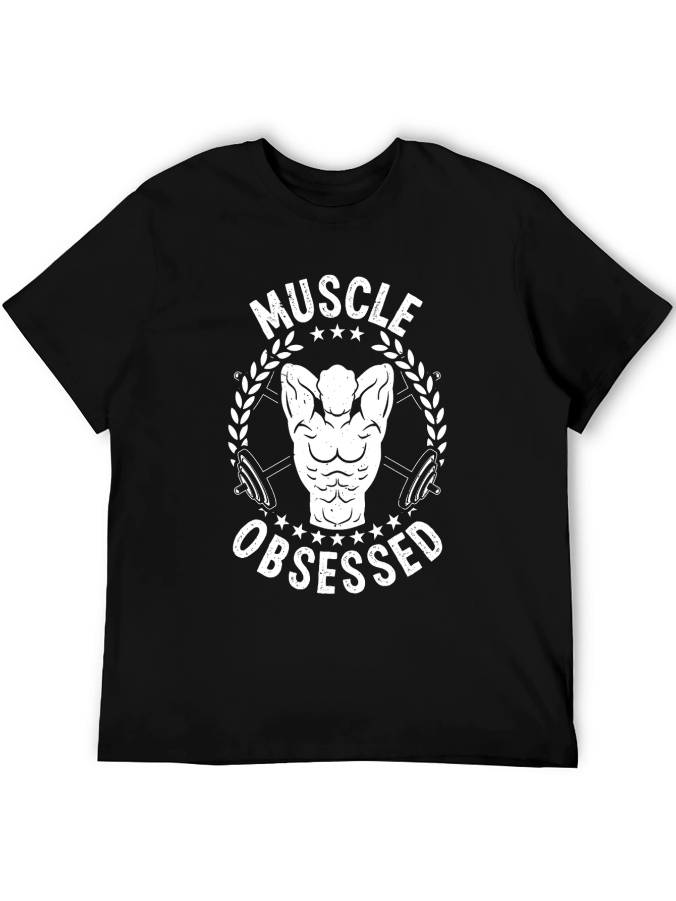 Muscle Obsessed Black T-Shirt - Fitness Gym Workout
