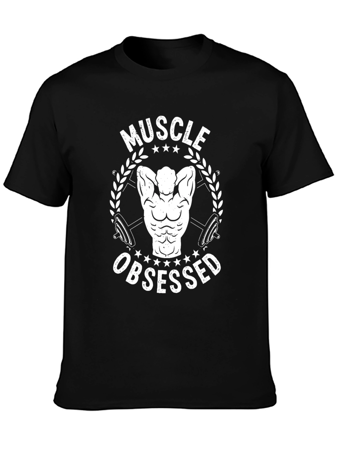 Muscle Obsessed Black T-Shirt - Fitness Gym Workout