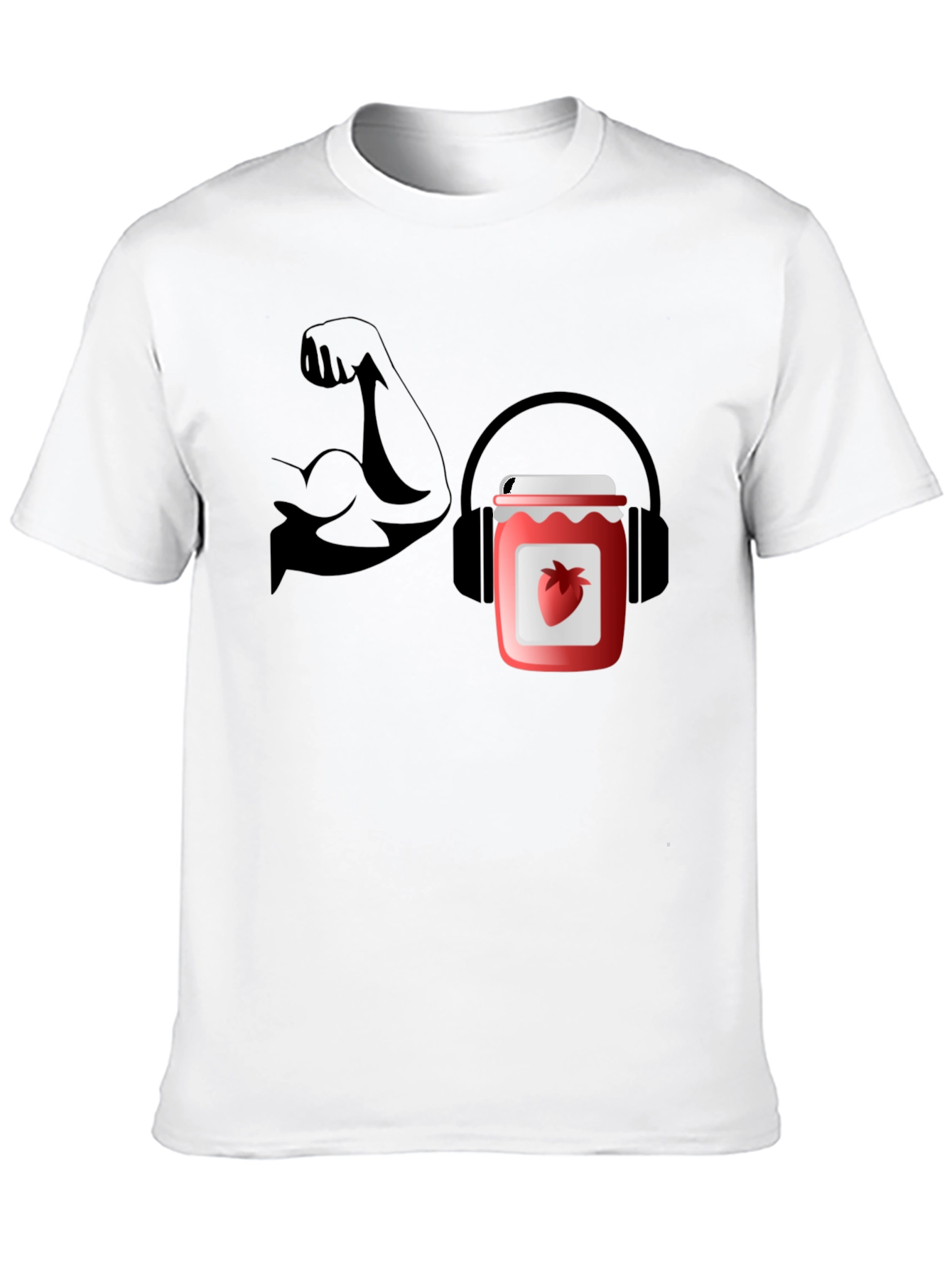 Jammin Gains Black Graphic Tee