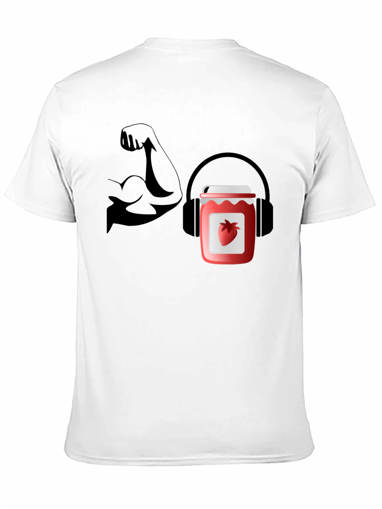 Jammin Gains Black Graphic Tee