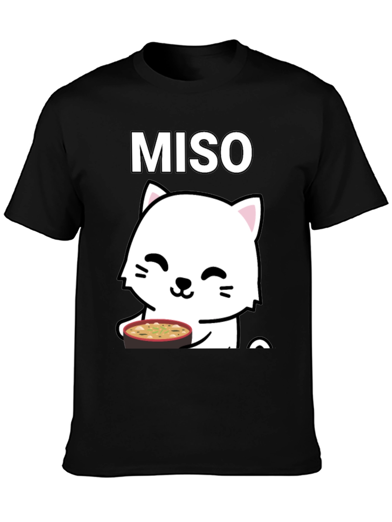 Miso Cat T-Shirt - Cute Kawaii Neko Design