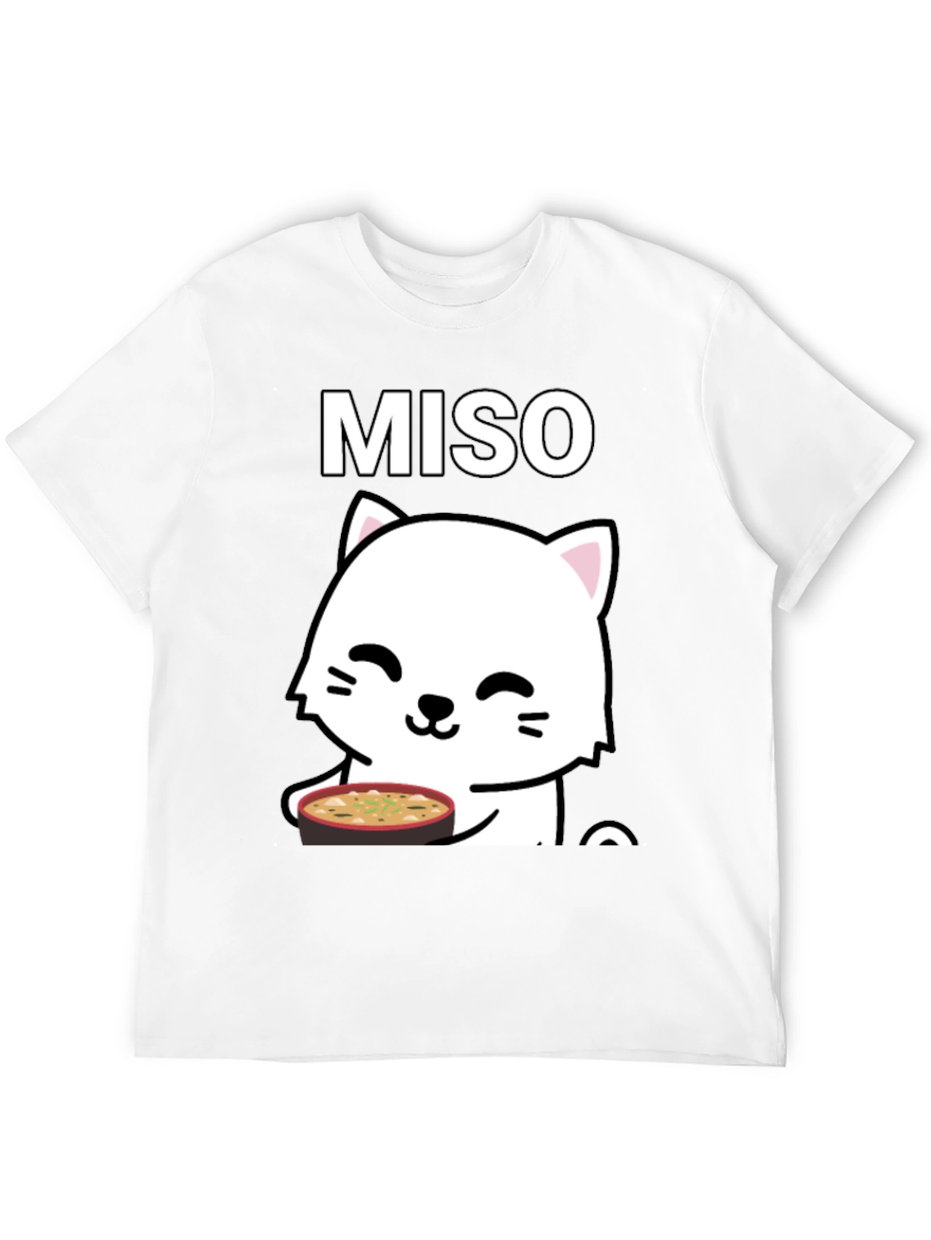Miso Cat T-Shirt - Cute Kawaii Neko Design